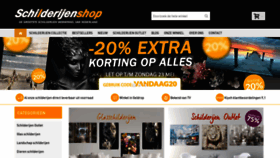 What Schilderijenshop.com website looked like in 2021 (2 years ago)