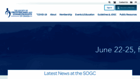 What Sogc.org website looked like in 2021 (2 years ago)