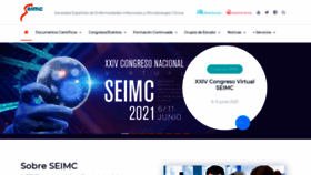 What Seimc.org website looked like in 2021 (2 years ago)