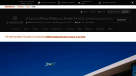 What Sheratonmilanmalpensa.com website looked like in 2021 (2 years ago)