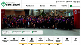 What Santsadurni.cat website looked like in 2021 (2 years ago)
