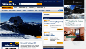 What Skiresort.de website looked like in 2021 (2 years ago)