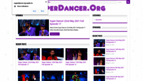 What Superdancer.org website looked like in 2021 (2 years ago)