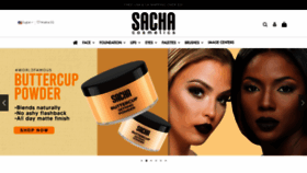 What Sachacosmetics.com website looked like in 2021 (2 years ago)