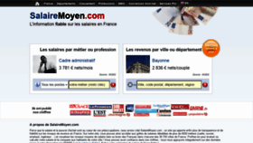 What Salairemoyen.com website looked like in 2021 (2 years ago)