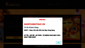 What Shopchinhthuc.vn website looked like in 2021 (2 years ago)