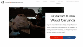 What Schoolofwoodcarving.com website looked like in 2021 (2 years ago)