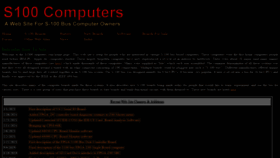 What S100computers.com website looked like in 2021 (2 years ago)