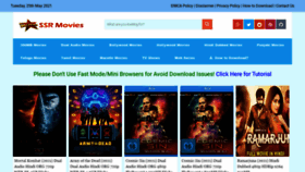 What Ssrmovies.ninja website looked like in 2021 (3 years ago)