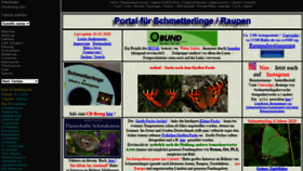 What Schmetterling-raupe.de website looked like in 2021 (2 years ago)