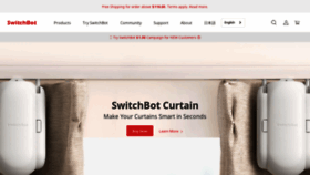 What Switch-bot.com website looked like in 2021 (2 years ago)