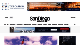 What Sandiegomagazine.com website looked like in 2021 (2 years ago)