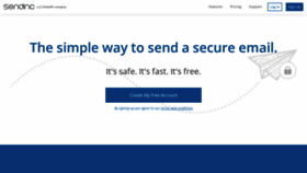 What Sendinc.com website looked like in 2021 (4 years ago)