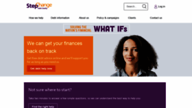 What Stepchange.org website looked like in 2021 (2 years ago)