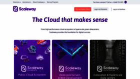 What Scw.cloud website looked like in 2021 (2 years ago)
