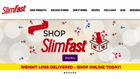 What Slimfast.com website looked like in 2021 (2 years ago)
