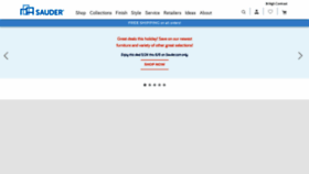 What Sauder.com website looked like in 2021 (4 years ago)
