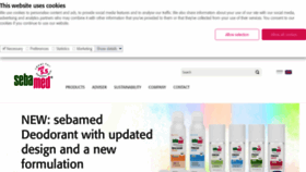 What Sebamed.com website looked like in 2021 (2 years ago)