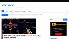 What Sportsnest.co website looked like in 2021 (2 years ago)