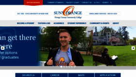 What Sunyorange.edu website looked like in 2021 (2 years ago)