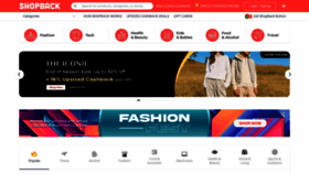 What Shopback.com.au website looked like in 2021 (2 years ago)