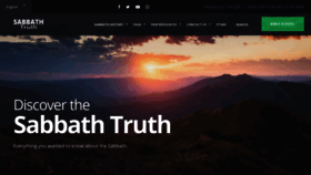 What Sabbathtruth.com website looked like in 2021 (2 years ago)