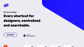 What Shortcuts.design website looked like in 2021 (2 years ago)