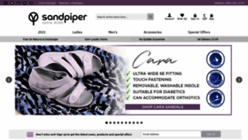 What Sandpipershoes.com website looked like in 2021 (2 years ago)