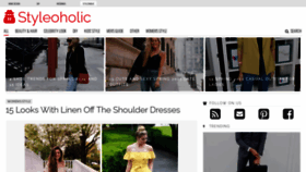 What Styleoholic.com website looked like in 2021 (2 years ago)