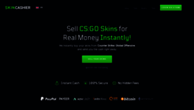 What Skincashier.com website looked like in 2021 (2 years ago)