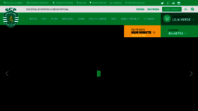 What Sporting.pt website looked like in 2021 (2 years ago)