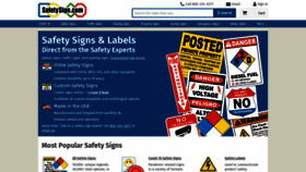 What Safetysign.com website looked like in 2021 (2 years ago)