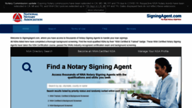 What Signingagent.com website looked like in 2021 (2 years ago)