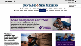 What Santafenewmexican.com website looked like in 2021 (2 years ago)