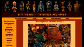 What Suppressedhistories.net website looked like in 2021 (2 years ago)