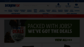 What Screwfix.com website looked like in 2021 (2 years ago)