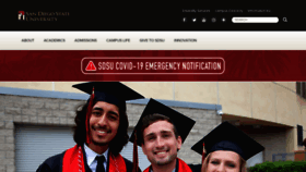 What Sdsu.edu website looked like in 2021 (2 years ago)