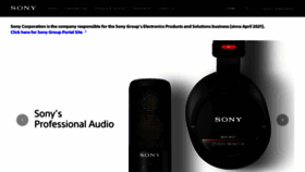 What Sony.net website looked like in 2021 (2 years ago)