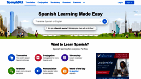 What Spanishdict.com website looked like in 2021 (2 years ago)