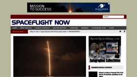 What Spaceflightnow.com website looked like in 2021 (2 years ago)