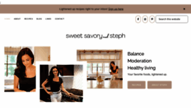 What Sweetsavoryandsteph.com website looked like in 2021 (2 years ago)