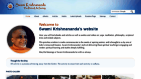 What Swami-krishnananda.org website looked like in 2021 (2 years ago)