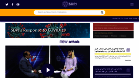 What Sdpi.org website looked like in 2021 (2 years ago)