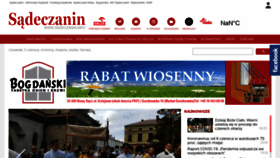 What Sadeczanin.info website looked like in 2021 (4 years ago)