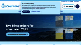 What Sjofartsverket.se website looked like in 2021 (2 years ago)