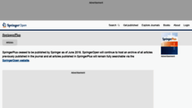What Springerplus.com website looked like in 2021 (2 years ago)
