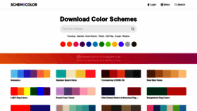 What Schemecolor.com website looked like in 2021 (2 years ago)