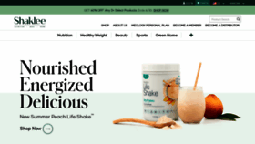 What Shaklee.com website looked like in 2021 (2 years ago)