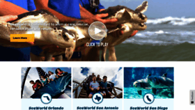 What Seaworld.com website looked like in 2021 (2 years ago)