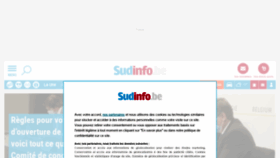 What Sudinfo.be website looked like in 2021 (2 years ago)
